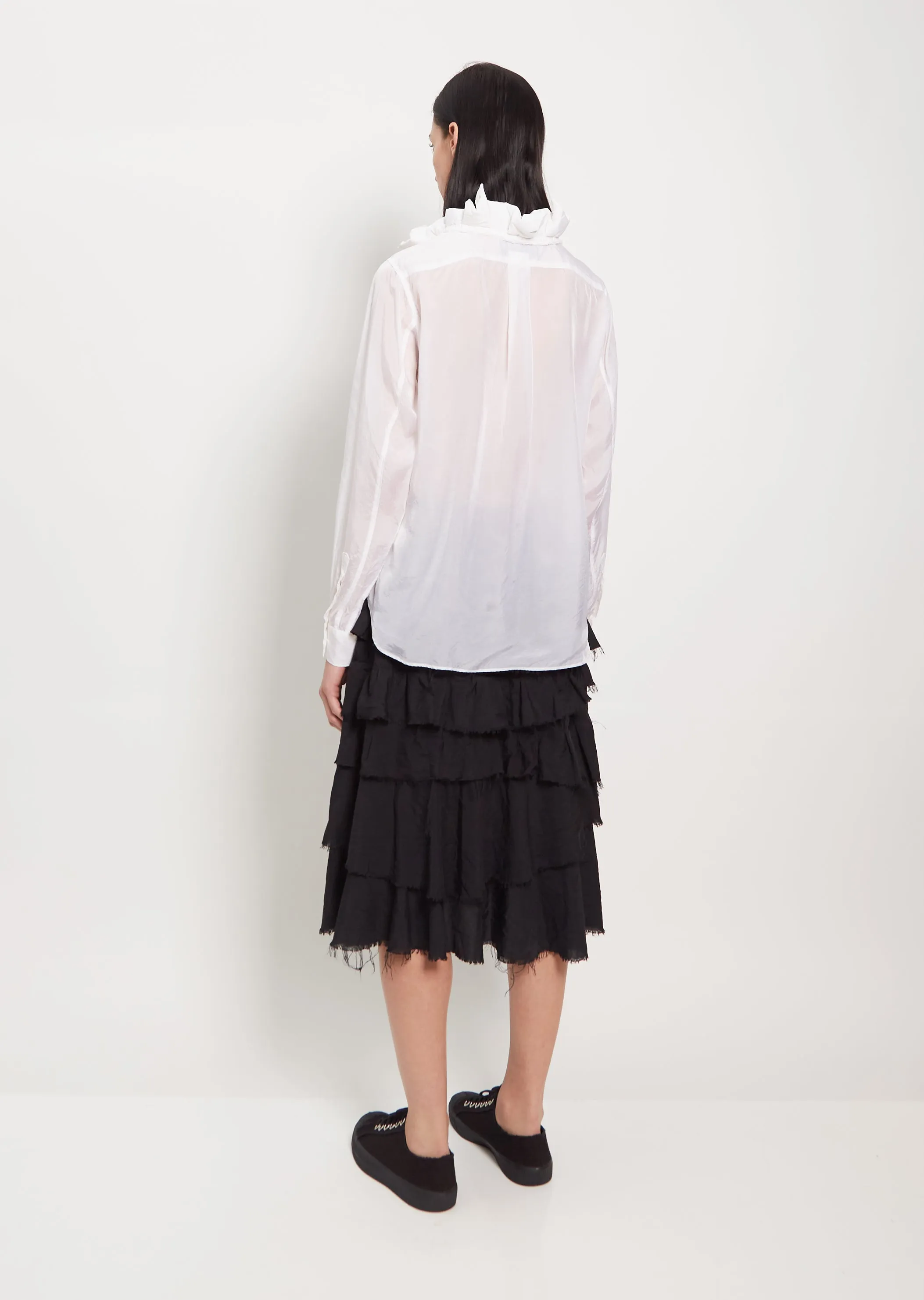 Cupra Ruffle Collar Blouse