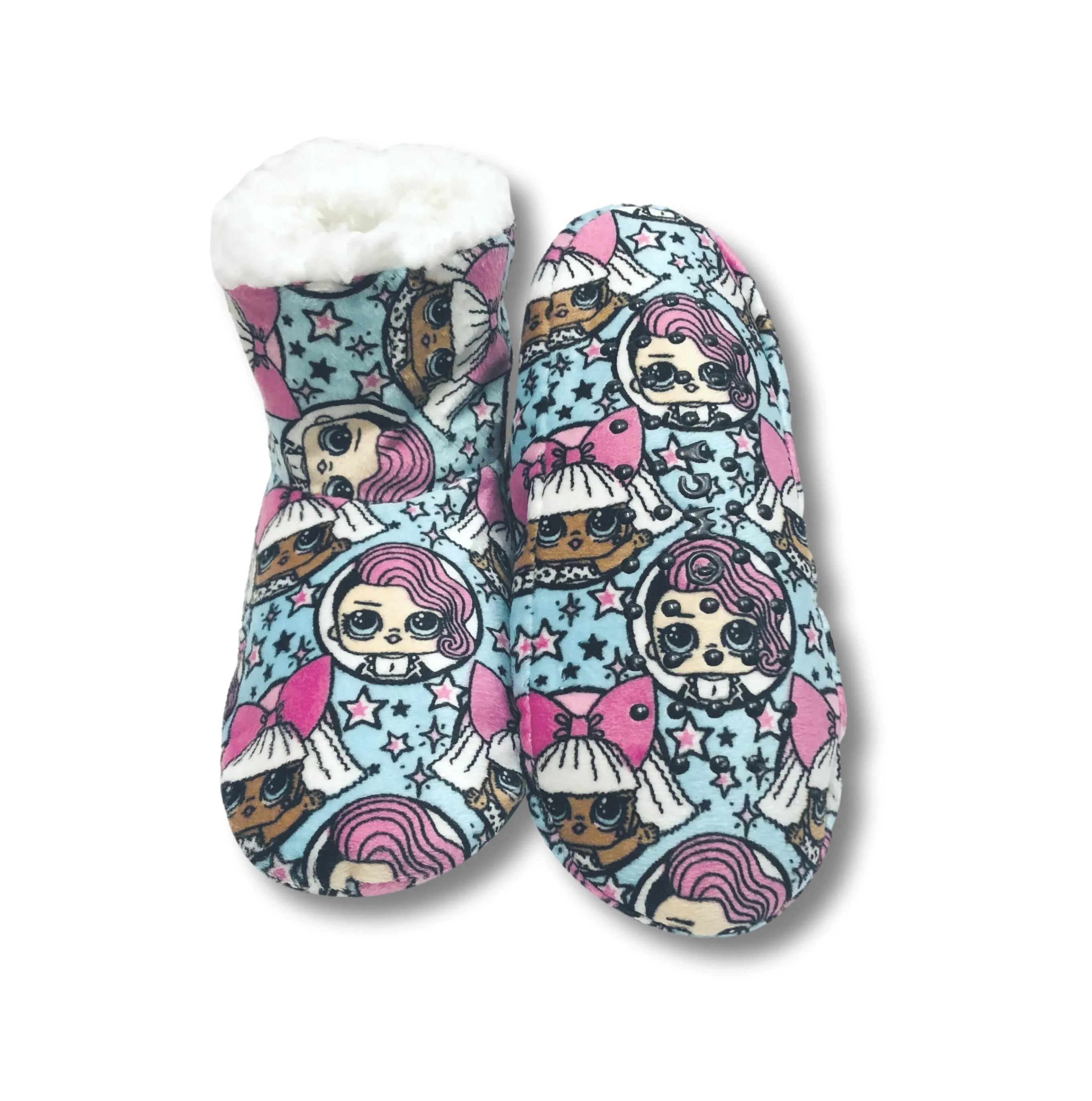 LOL Dolls Girls Slipper Booties Fuzzy Kids House Shoes